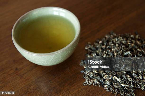 Cup Of Green Tea Stock Photo - Download Image Now - Brown, Brown Background, Chinese Tea