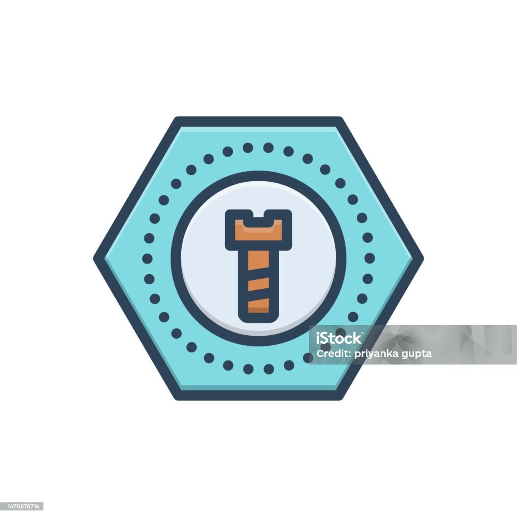 Fastener Vector Bolt Fastener Stock Illustration - Download Image Now - Adjusting, Bolt ...