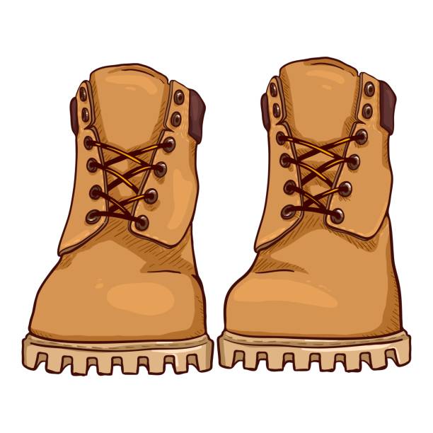 Boot Rack Cartoon Work Boots Cartoon