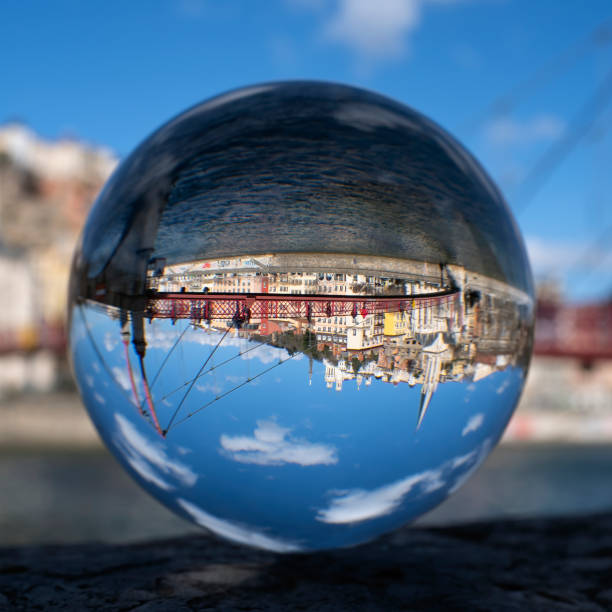 istock Famous view of Lyon through crystal ball 1470882576