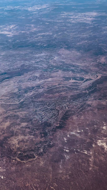 istock Splendid view from the airplane window for a travel concept 1470885280