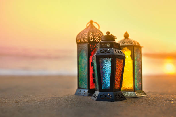 istock Ramadan Kareem Lantern on the beach 1470886050