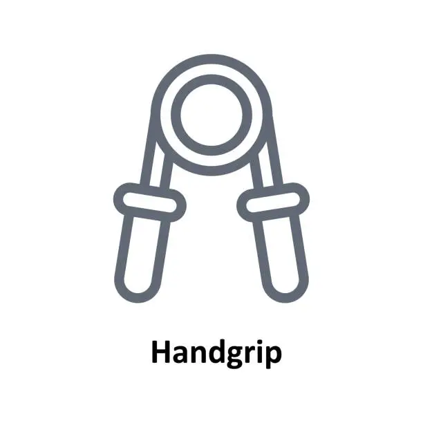 Vector illustration of Handgrip Vector  Outline Icons. Simple stock illustration stock