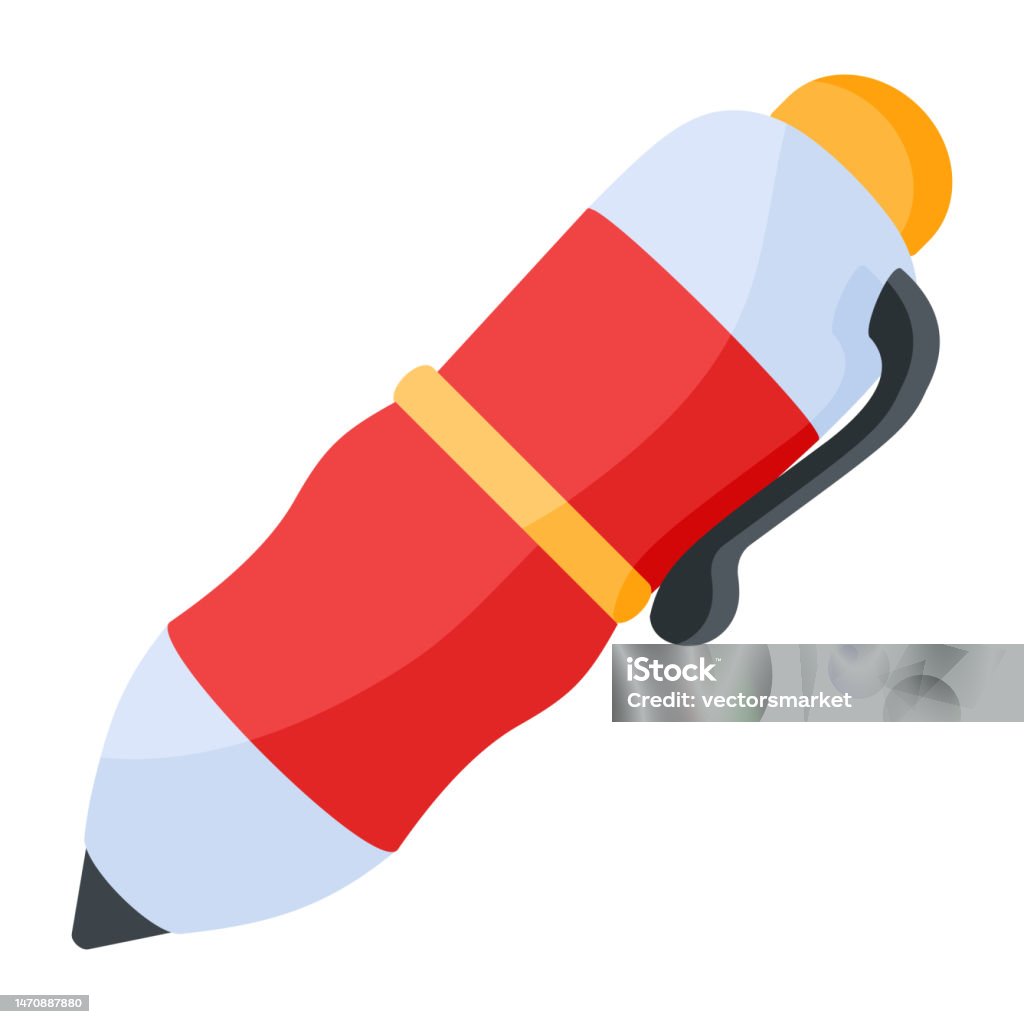 Ball Pen Stock Illustration - Download Image Now - Ballpoint Pen
