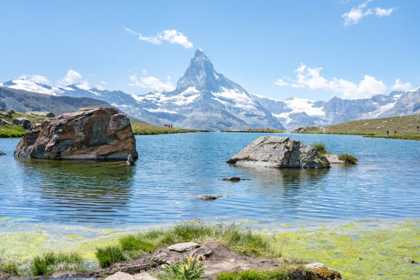 istock Matterhorn with Stellisee, Zermatt,  Switzerland 1470888808
