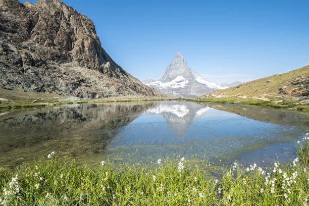 istock Matterhorn reflection in Riffelsee, Zermatt, Switzerland 1470888953