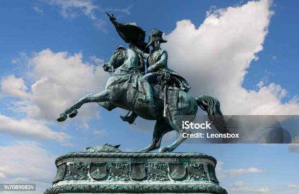 Archduke Karl Equestrian Statue Heldenplatz Vienna Stock Photo - Download Image Now