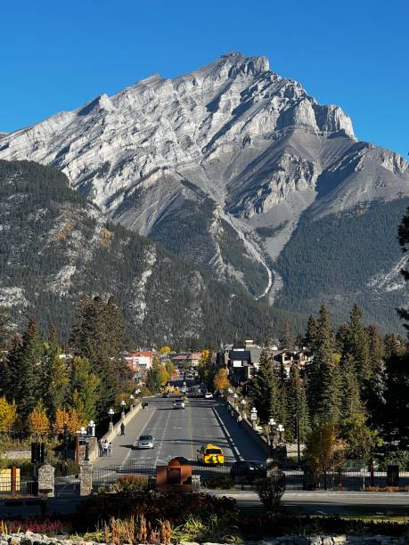 istock Main Street - Banff Canada Close up 1470891577