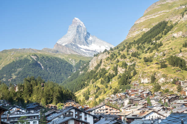 istock Zermatt and Matterhorn on the background, Switzerland 1470892038