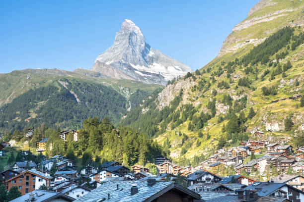 istock Zermatt and Matterhorn on the background, Switzerland 1470892237