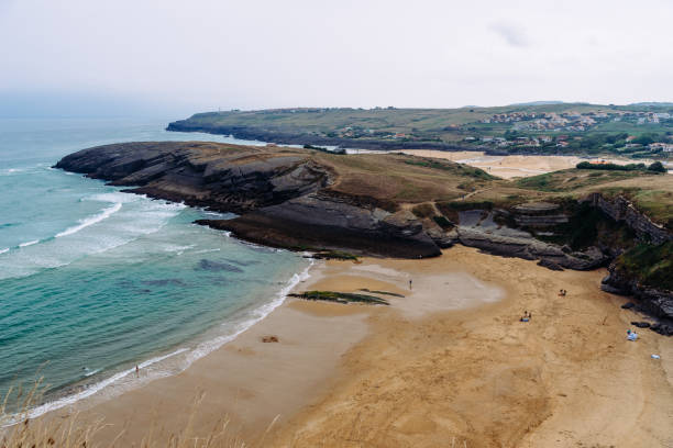 istock Antuerta Beach. Beach surrounded by cliffs and very popular for surfers 1470895491