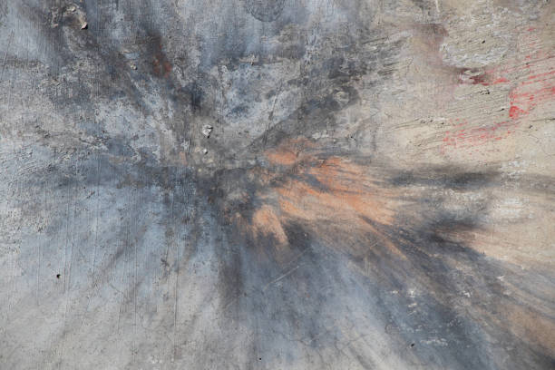 istock a trail of fire on a gray wall as a background closeup 1470896887