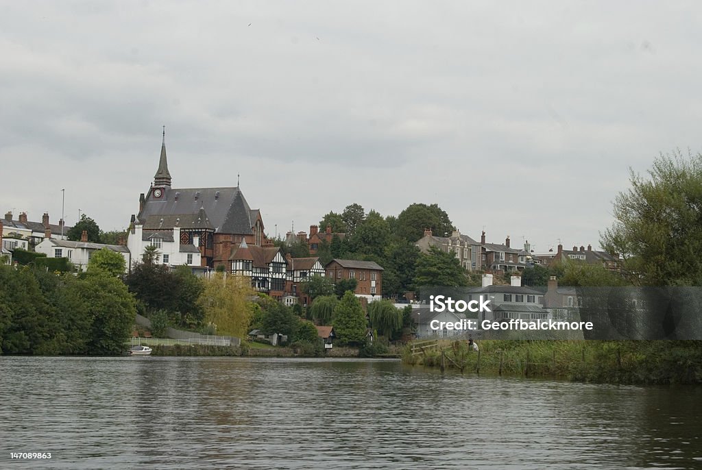 Chester from the Dee A view of Chester from the River Dee, I took this picture whilst a friend bravely rowed us down thy River. Cheshire - England Stock Photo