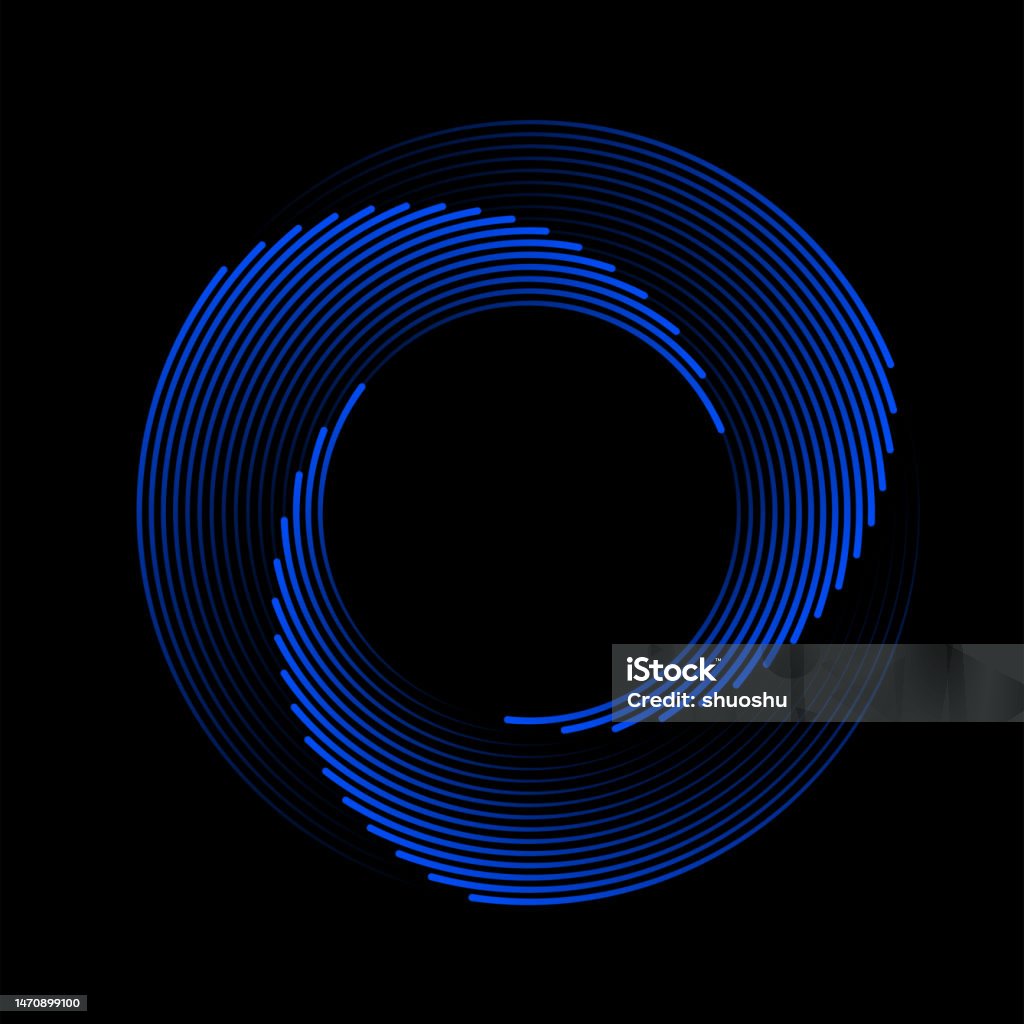 Striped Rays Pattern Abstract Black And White Vector Illustration Radial Stripe Gradient ...
