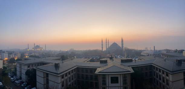 istock Turkey- Istanbul - Sultanhamet with blue mosque and Hagia Sophia Mosque 1470899404