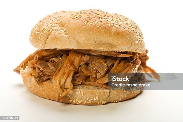 Schweinesteaksandwich Stockfoto und mehr Bilder von Sloppy Joe-Sandwich - Sloppy Joe-Sandwich, Brotsorte, Brötchen