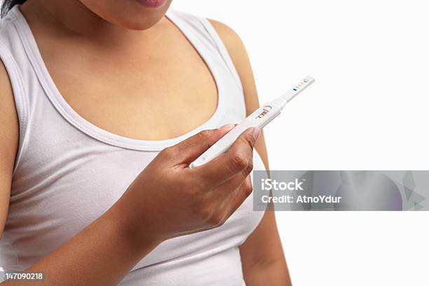 Woman Holding Pregnancy Test Stock Photo - Download Image Now - Human Hand, Pregnancy Test, Unrecognizable Person