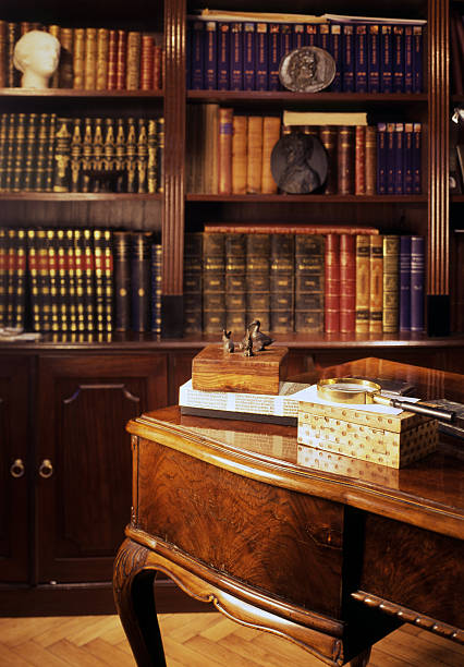 A beautiful old library in the Biltmore Mansion in Asheville North Carolina