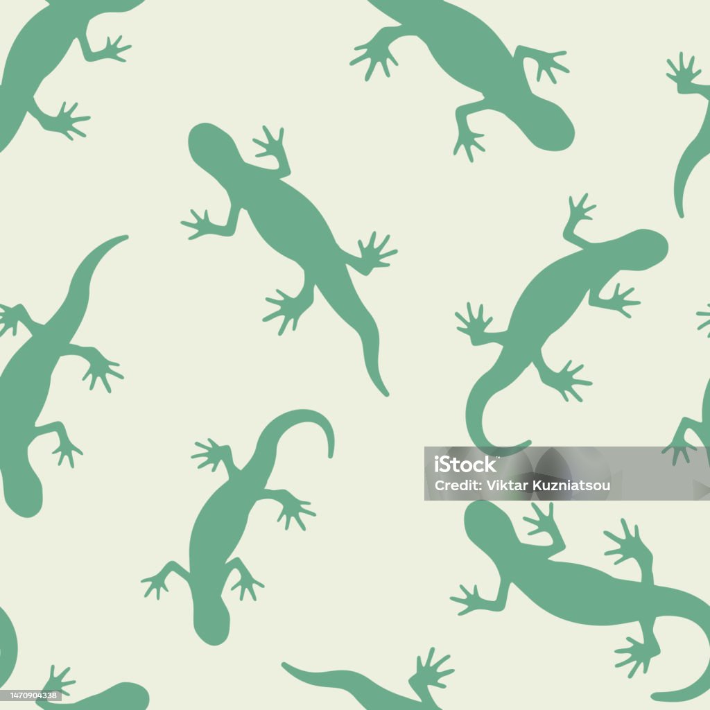 Lizzards Pattern Lizzards Seamless Pattern For Printing Or Decorative Design In A ...