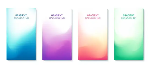 Vector illustration of Set of covers template in pastel tone.