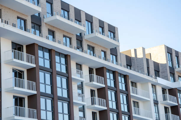istock Apartment buildings background. Infrastructure and Construction images. 1470904617