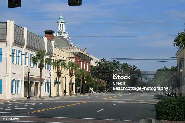 Small Town Downtown Stock Photo - Download Image Now - Georgia - US State, Brunswick - Georgia, Downtown District