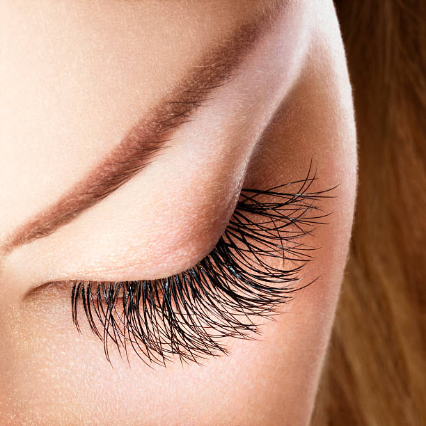 istock Woman eye with extremely long eyelashes 147090858
