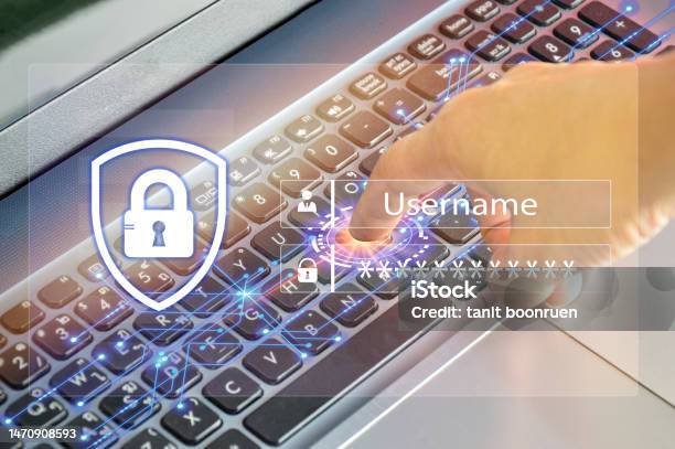 Hack Sign In Concept Login System For Safety From Hacking Stock Photo - Download ...