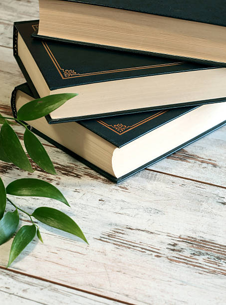istock books on old wooden boards 147090902