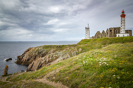 Saint mathieu lighthouse in Brittany