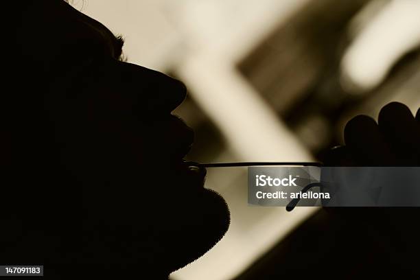 Male Silhouette Stock Photo - Download Image Now - Back Lit, Eyeglasses, Men