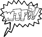istock freehand drawn speech bubble cartoon WTF symbol 1470911860