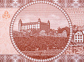 Bratislava Castle from Slovak money
