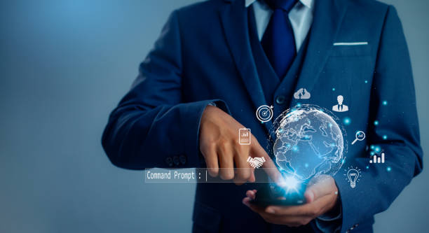 istock Businessman using smart phone mobile. Business global internet connection application technology and digital marketing, Financial and banking, Digital link tech, big data. Internet of things. 1470920850