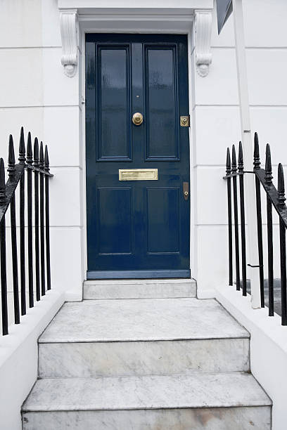 istock Blue door in London, UK 147092269