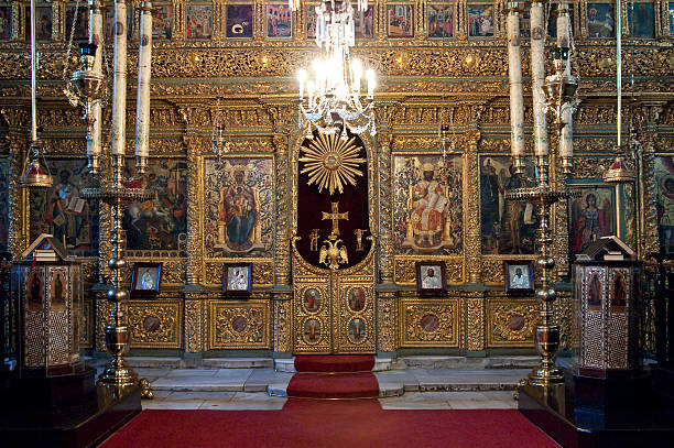 istock inside of Aghios Gheorghios Church 147092510