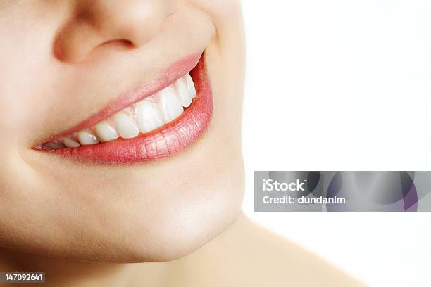 Fresh Smile Of Woman With Healthy Teeth Stock Photo - Download Image Now - Adult, Adults Only, Beautiful People