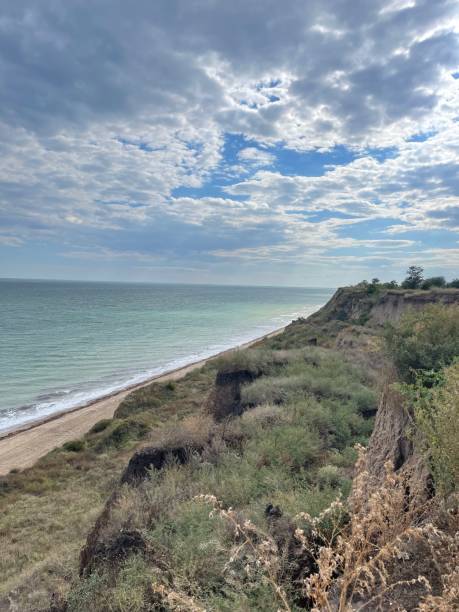 istock Odesa, sea, sand, beach, Sanzheyka, cliff, rock 1470930136