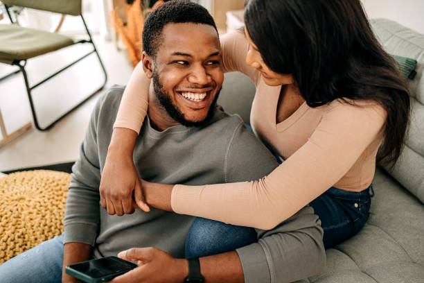 istock Happy couple at home 1470931299