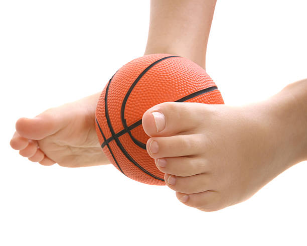 child feet stock photo