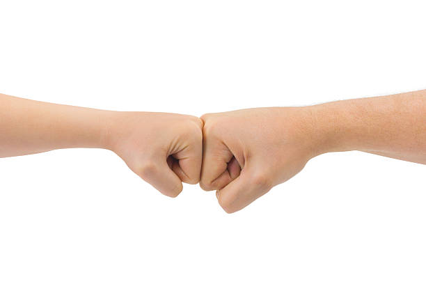 istock Man and woman fists 147093166