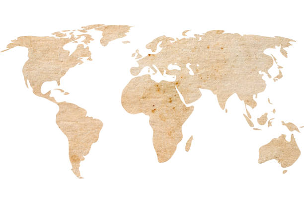 istock World map on old brown grunge paper 1470932296