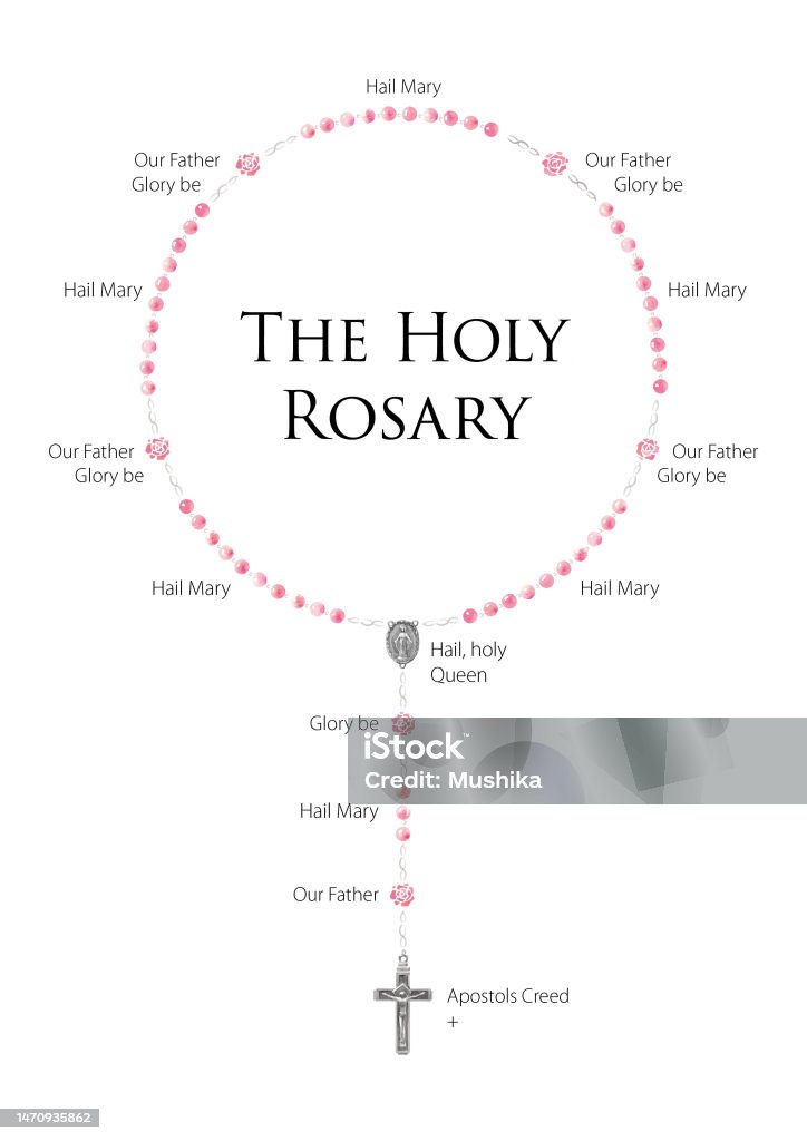 Ilustración de Elegante Rosa Rosa Perla Santo Rosario Con Oraciones Católicas y más Vectores Libres de Derechos de Rosarios - iStock ilustraci-n-de-elegante-rosa-rosa-perla-santo-rosario-con-oraciones-cat-licas-y-m-s-vectores-libres-de-derechos-de-rosarios-istock