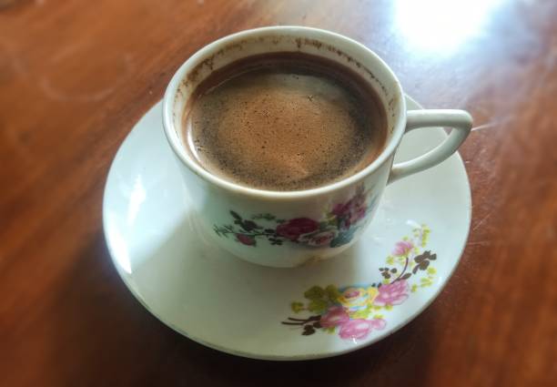 istock a cup of warm coffee from the top corner 1470936160