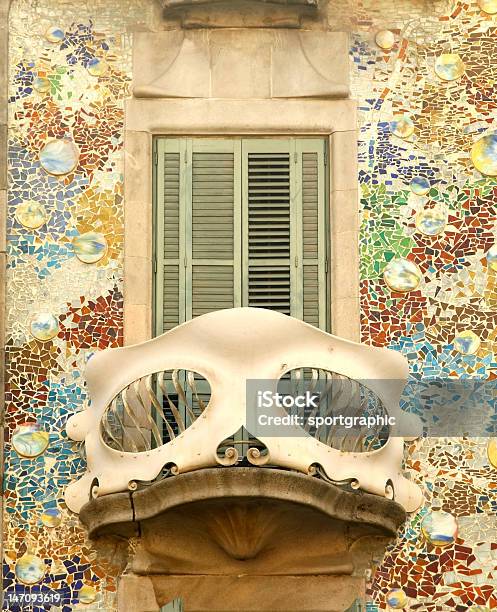 Balcony Of Casa Batllo In Barcelona Stock Photo - Download Image Now - Abstract, Antoni Gaudí, Architecture