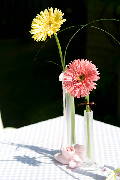 Floral Table Decor stock photo