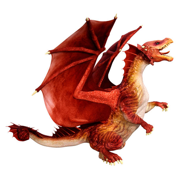 istock 3D Rendering Fairy Tale Dragon on White 1470941690