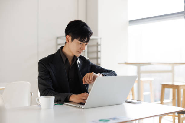 istock Business man watching watch time 1470942750