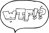 istock freehand drawn speech bubble cartoon WTF symbol 1470943389