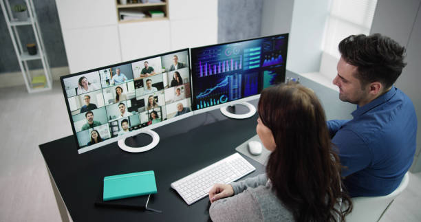 istock Watching Video Conference Business Webinar 1470944343